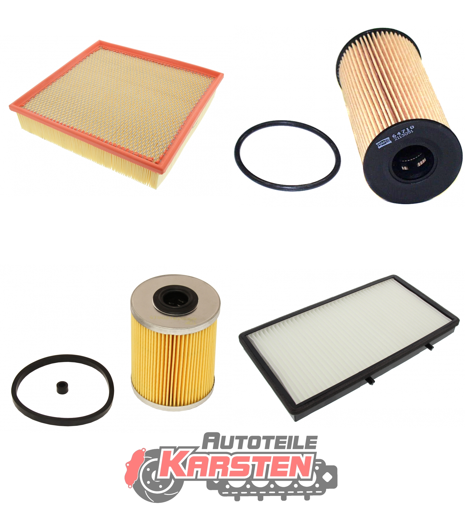 FilterSet 1x Ölfilter 1x Innenraumfil : 1x Kraftstofffilter L 1x Luftfilter